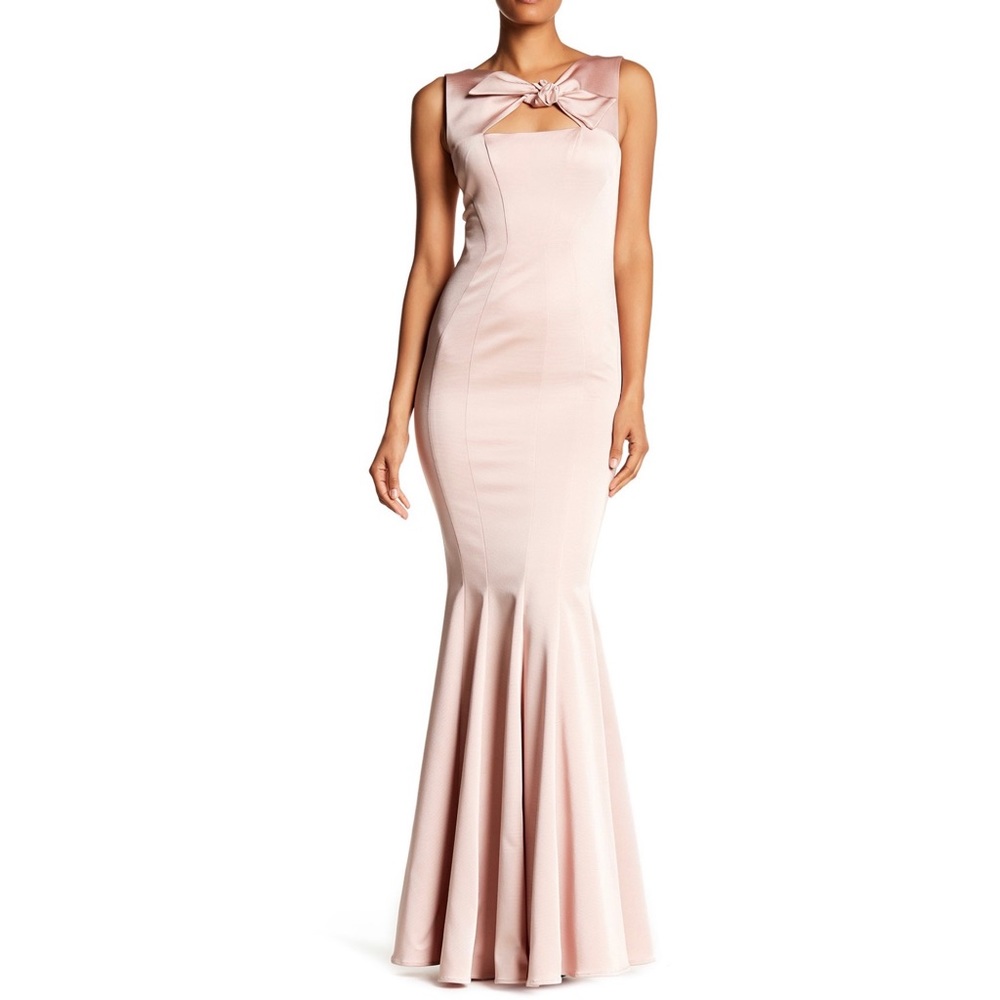 Zac Posen Lorelei Twist Front Mermaid Gown